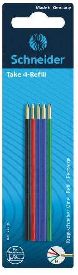 Sada nahradných náplní do guľôčkového pier Take 4