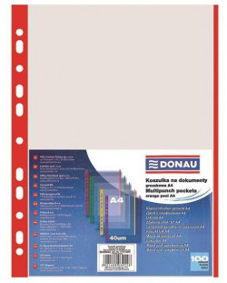 Euroobal DONAU A4 40mic s červeným okrajom