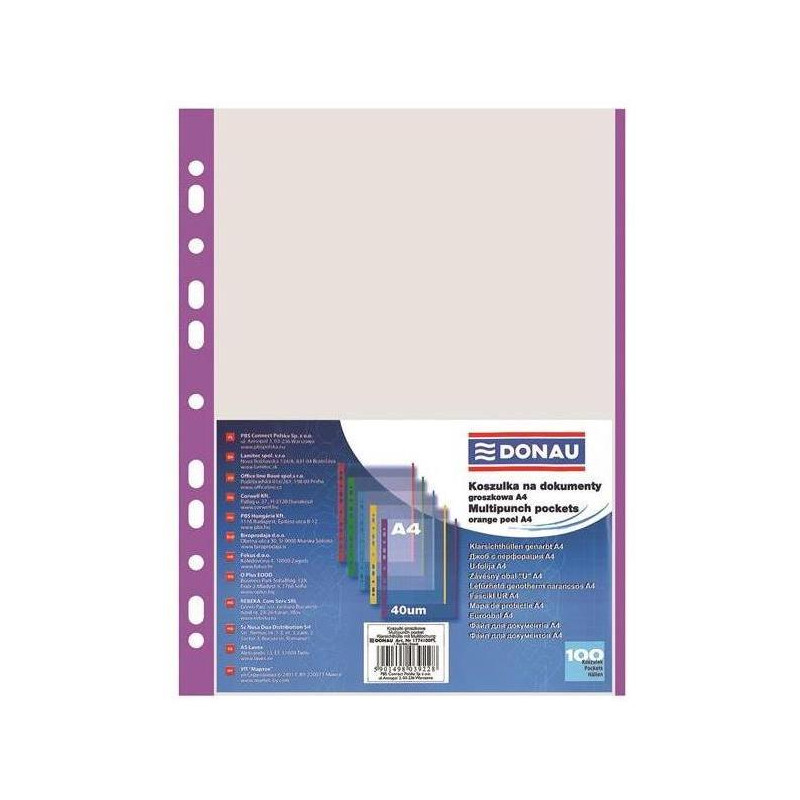 Euroobal DONAU A4 40mic s fialovým okrajom