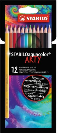Farbičky STABILOaquacolor 12 ks sada ARTY