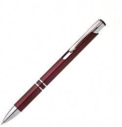 Guľôčkové pero plastové OIRA bordové