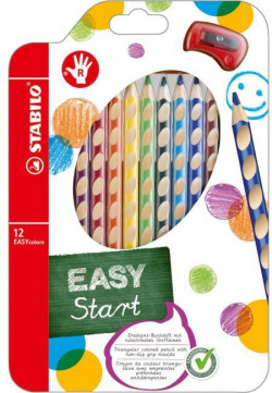 Drevené pastelky EASYcolors P 12sada