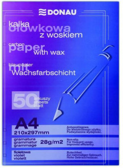 Uhľový papier fialový 50 ks