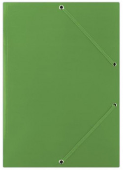 Kartónový obal lesklý s gumičkou DONAU zelený