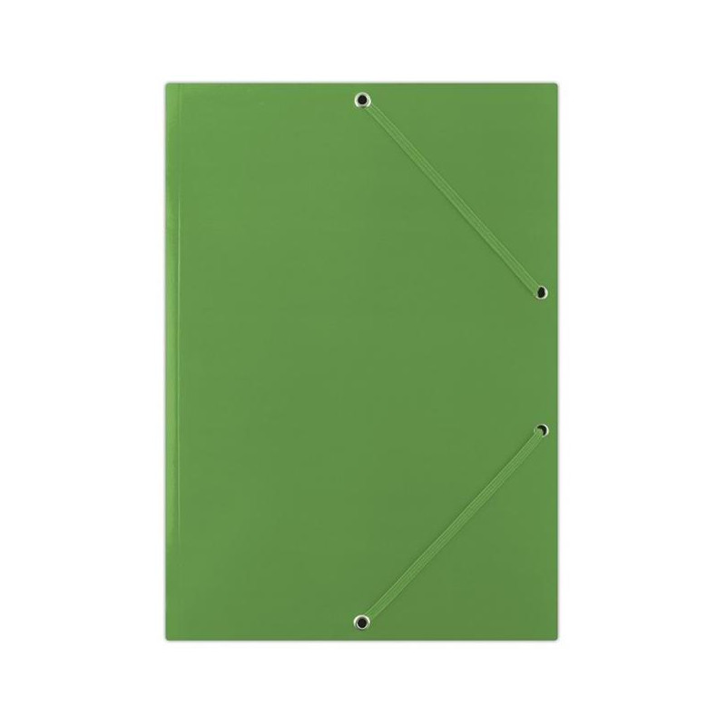 Kartónový obal lesklý s gumičkou DONAU zelený