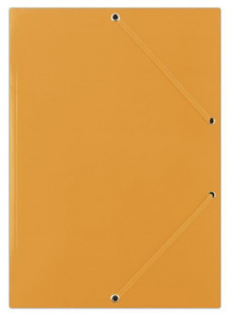 Kartónový obal lesklý s gumičkou DONAU oranžový