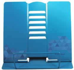 Stojan na knihy DONAU kovový, pre mládež, modrý