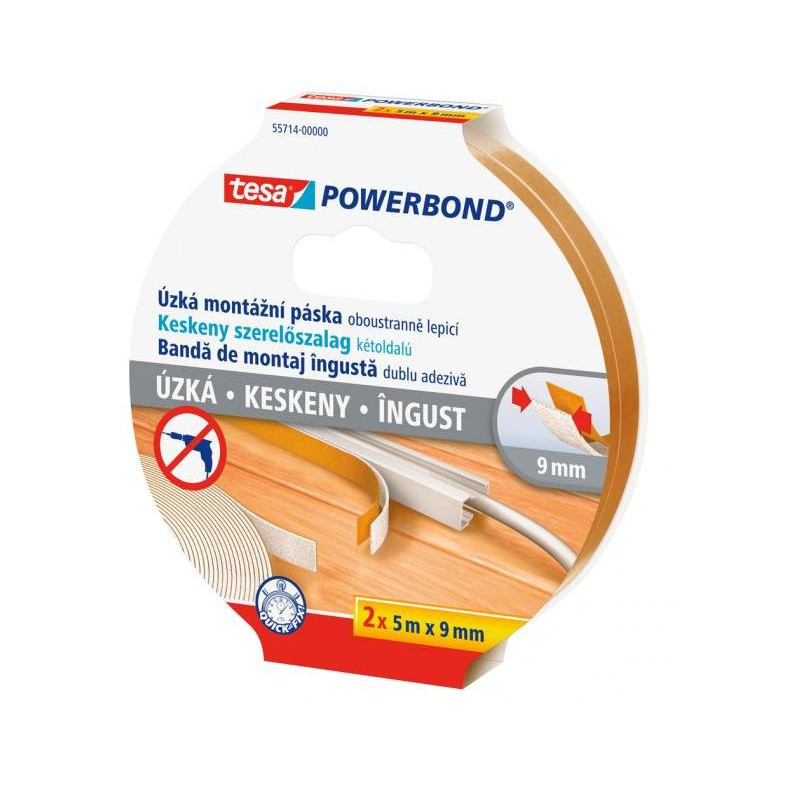 Montážna páska Tesa Powerbond 2x5mx9mm