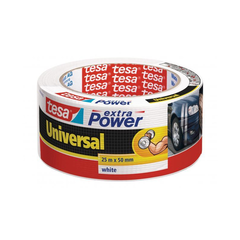 Textilná páska TESA silne lepiaca biela 50 mm x 25 m