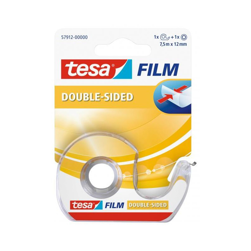 Obojstranná páska TESA 12 mm x 7,5 m s dispenzorom