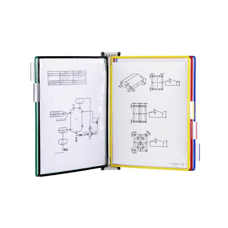 Nástenný kovový držiak Tarifold pre 5 vreciek