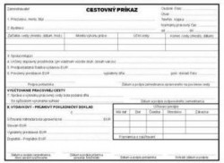 Cestovný príkaz, A5, 2000ks