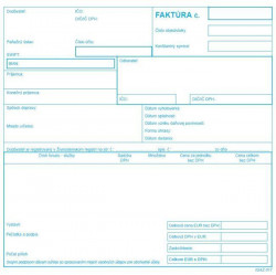 Faktúra - daňový doklad, 21x20cm, 100 listov, samoprepis