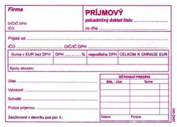 Príjmový pokladničn doklad s DPH, A6