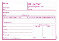 Príjmový pokladničný doklad s DPH, samoprepis, A6