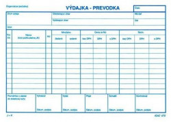Výdajka - prevodka s DPH, A5