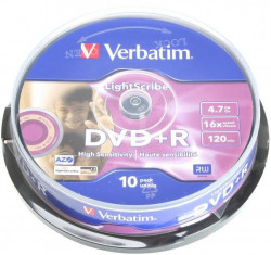 Verbatim DVD+R 16x cake10