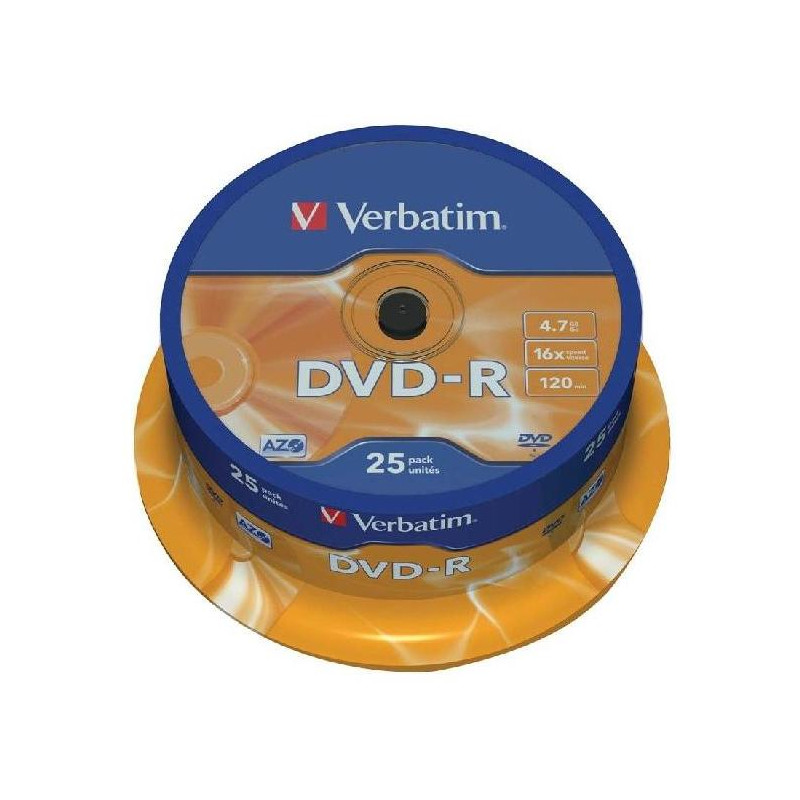 Verbatim DVD-R 16x cake25
