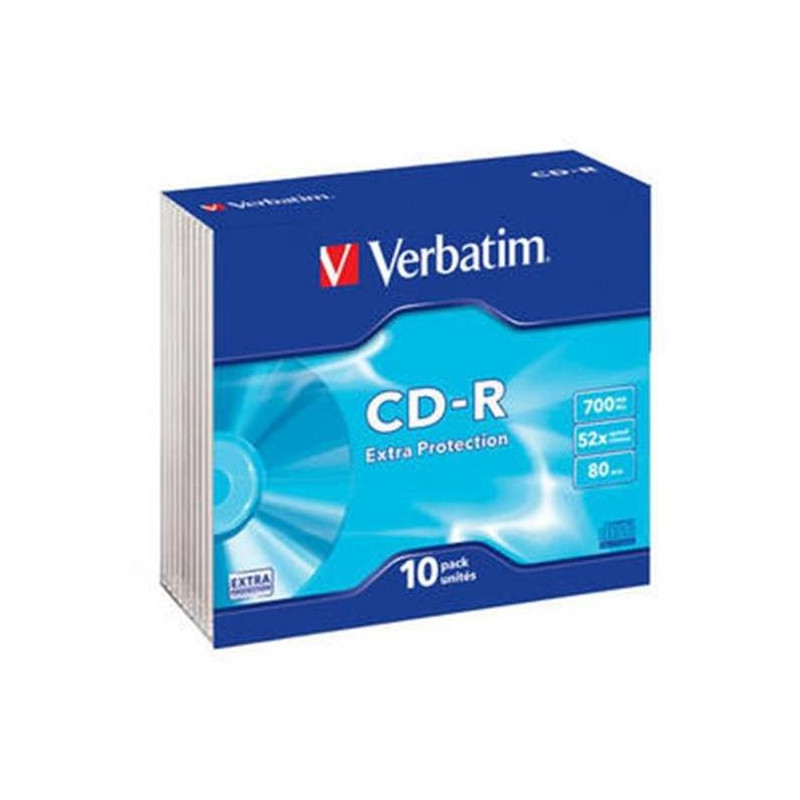 Verbatim CD-R 700MB 52x Extra protection surface slim