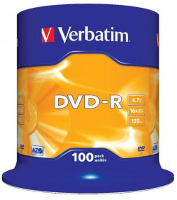 Verbatim DVD-R 16x 4,7GB cake 100 ks