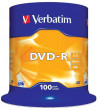 Verbatim DVD-R 16x 4,7GB cake 100 ks