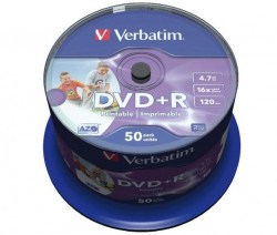 Verbatim DVD+R 16x 4,7GB cake 50 ks