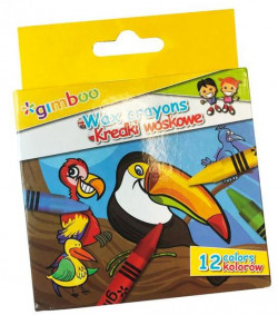 Voskovky 12 farieb Gimboo