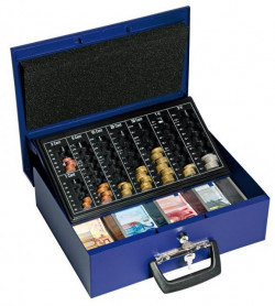 Euro-pokladnička WEDO Universa 357x103x275mm modrá