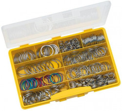 Krúžky na kľúče WEDO rôzne priemery 300ks