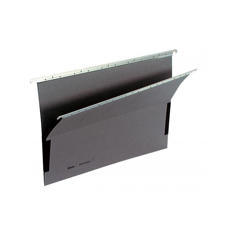 Závesný obal s bočnicami Biella recyklovaný sivý