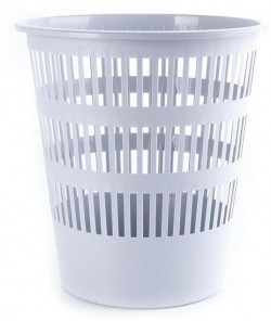 Kôš plastový rebrovaný 12l sivý