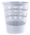 Kôš plastový rebrovaný 12l sivý