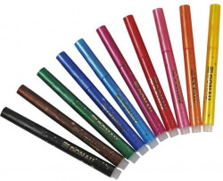 Sada glitrových popisovačov DONAU s vláknovým hrotom 10S