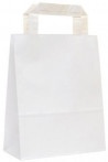 Papierová taška, ploché ušká, 320x170x440mm, biela