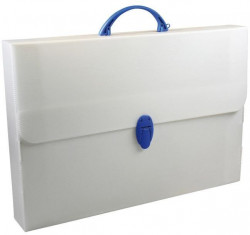 Aktovka plastová A3 s držadlom DONAU transparentná