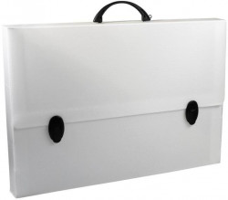 Aktovka plastová A3+ s držadlom DONAU transparentná