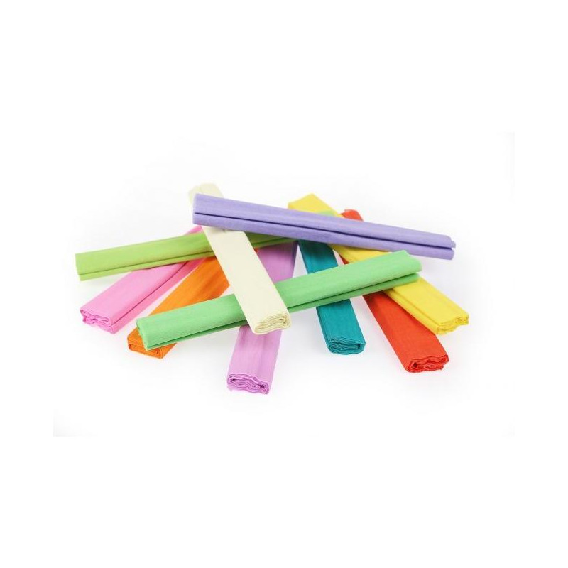 Krepový papier Gimboo 50x200cm mix pastelových farieb