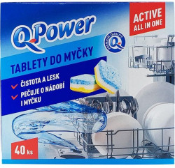 Q-Power tablety do umývačky  riadu Active All in One  40 kusov