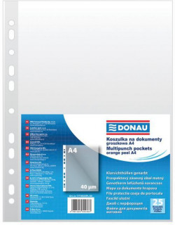 Euroobal Donau A4 matný 40mic v sáčku 25 ks v bal.