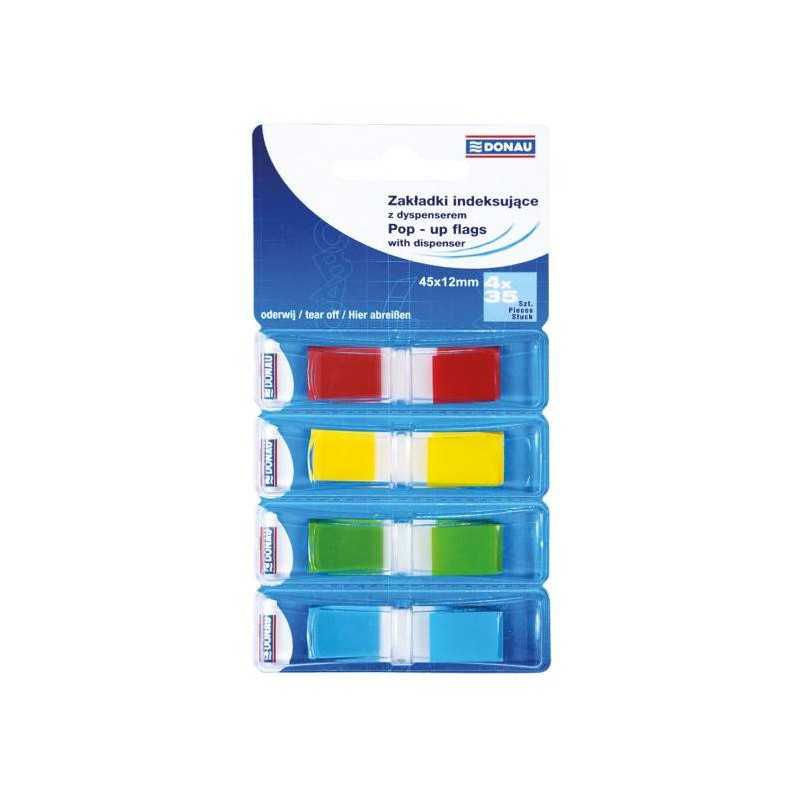 Záložky samolepiace 4x45x12mm/35 mix farieb