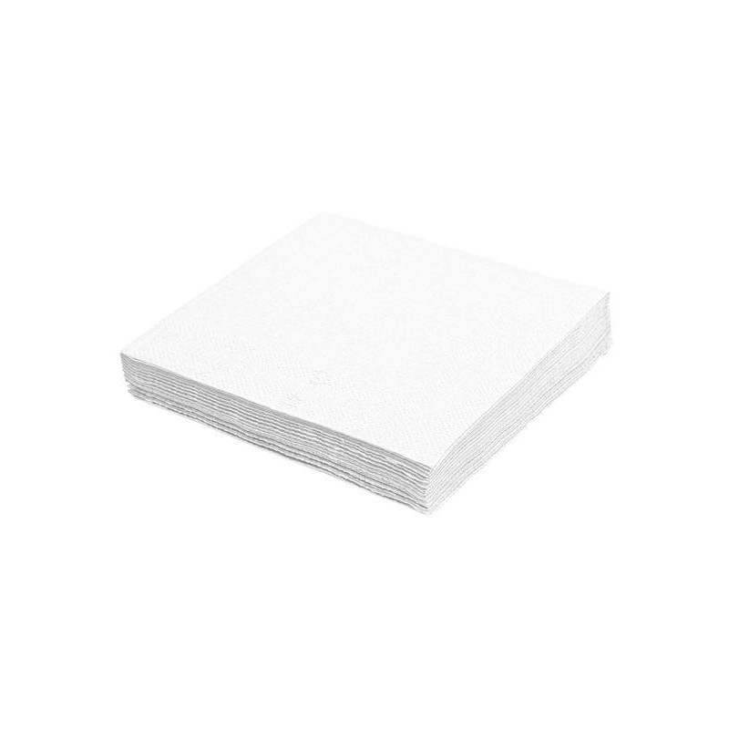 Papierové servítky 2-vrstvové 33x33cm biele 250ks