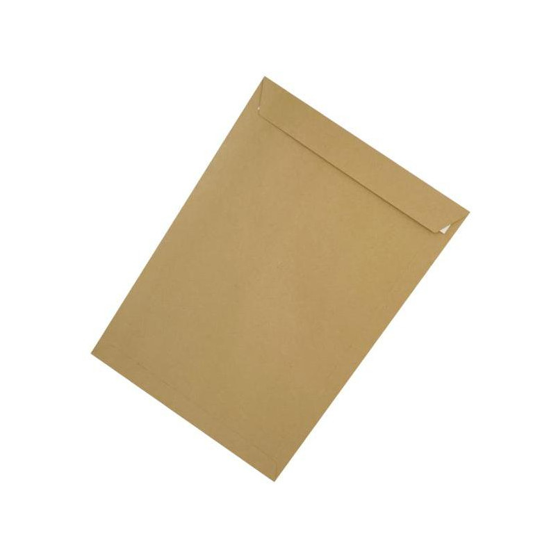 Taška B5 s X dnom a odtrhávacou páskou 176x250mm hnedá 110g 50ks