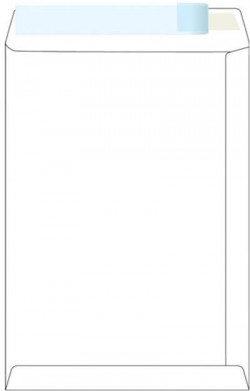 Obchodné tašky B3 biele s páskou, 200ks