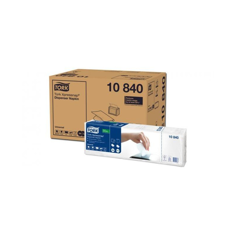Papierové servítky 1-vrstv. TORK Xpressnap Snack. biele N4 (8x1125ks)
