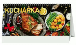 Stolový kalendár riadkový - Kuchárka 2025