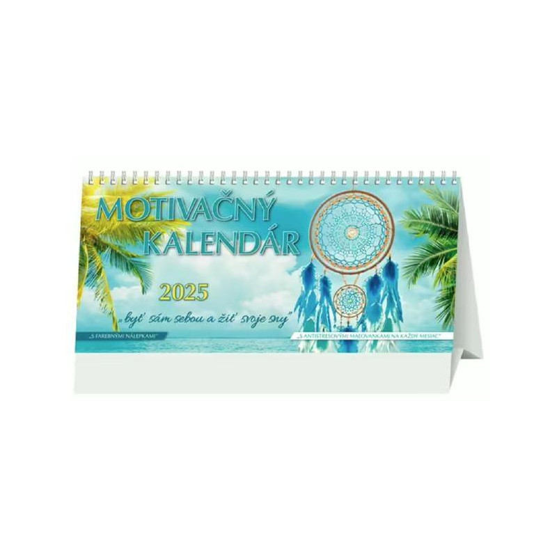 Stolový kalendár stĺpcový - Motivačný 2025