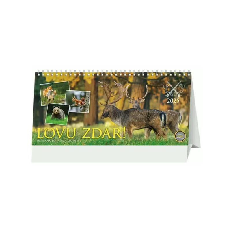 Stolový kalendár stĺpvocý - Lovu zdar 2025