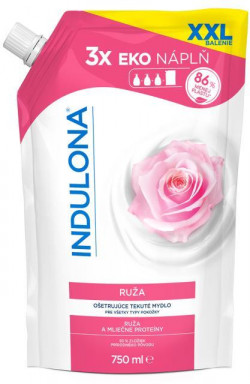 Tekuté mydlo INDULONA náhradná náplň 750 ml Ruža