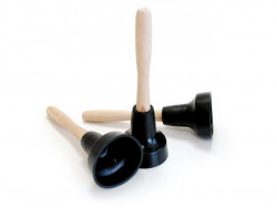 Zvon na výlevky s drevenou rúčkou