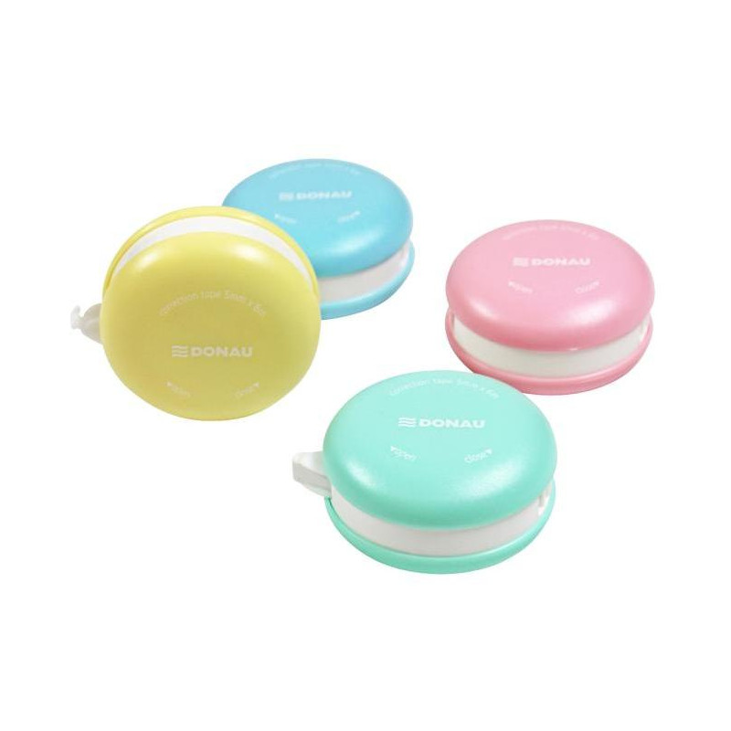 Korekčný roller Macaron 5mm x 6m DONAU display 16ks
